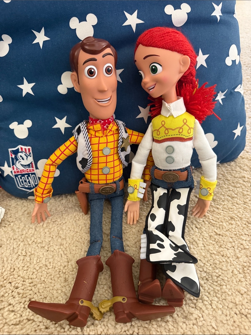 Woody & Jessie Cowgirl and Cowboy Doll Set - Red, Yellow, Brown